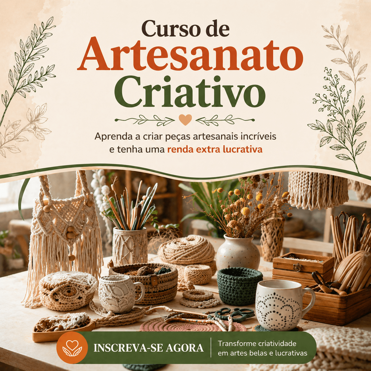Cursos 03 - Artesanato (1080x1080px)
